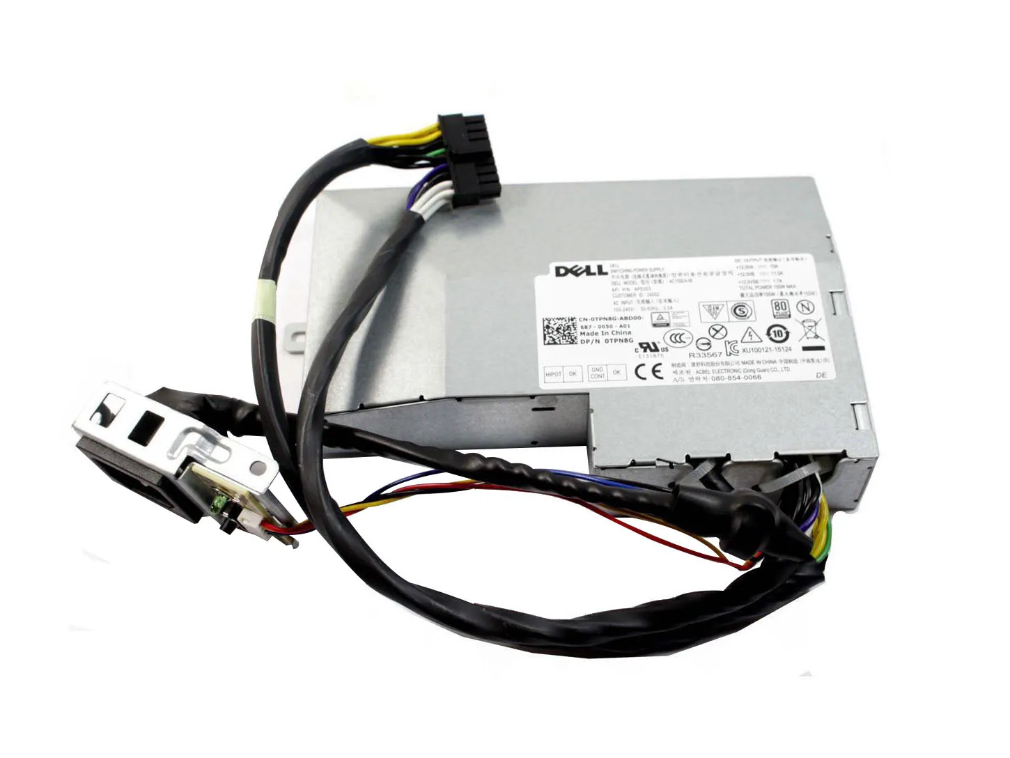 Dell TPN8G 155 Watts 100-240 V 50-60Hz Power Supply