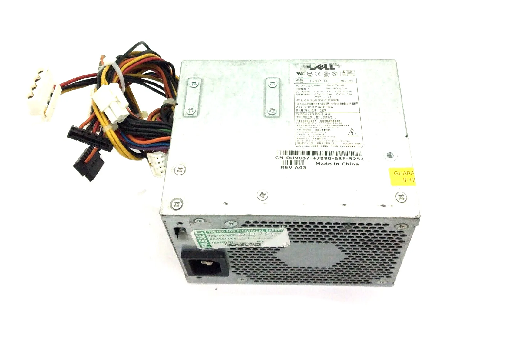 Dell U9087 280 Watts 200-240 V AC Power Supply For OptiPlex 330/740
