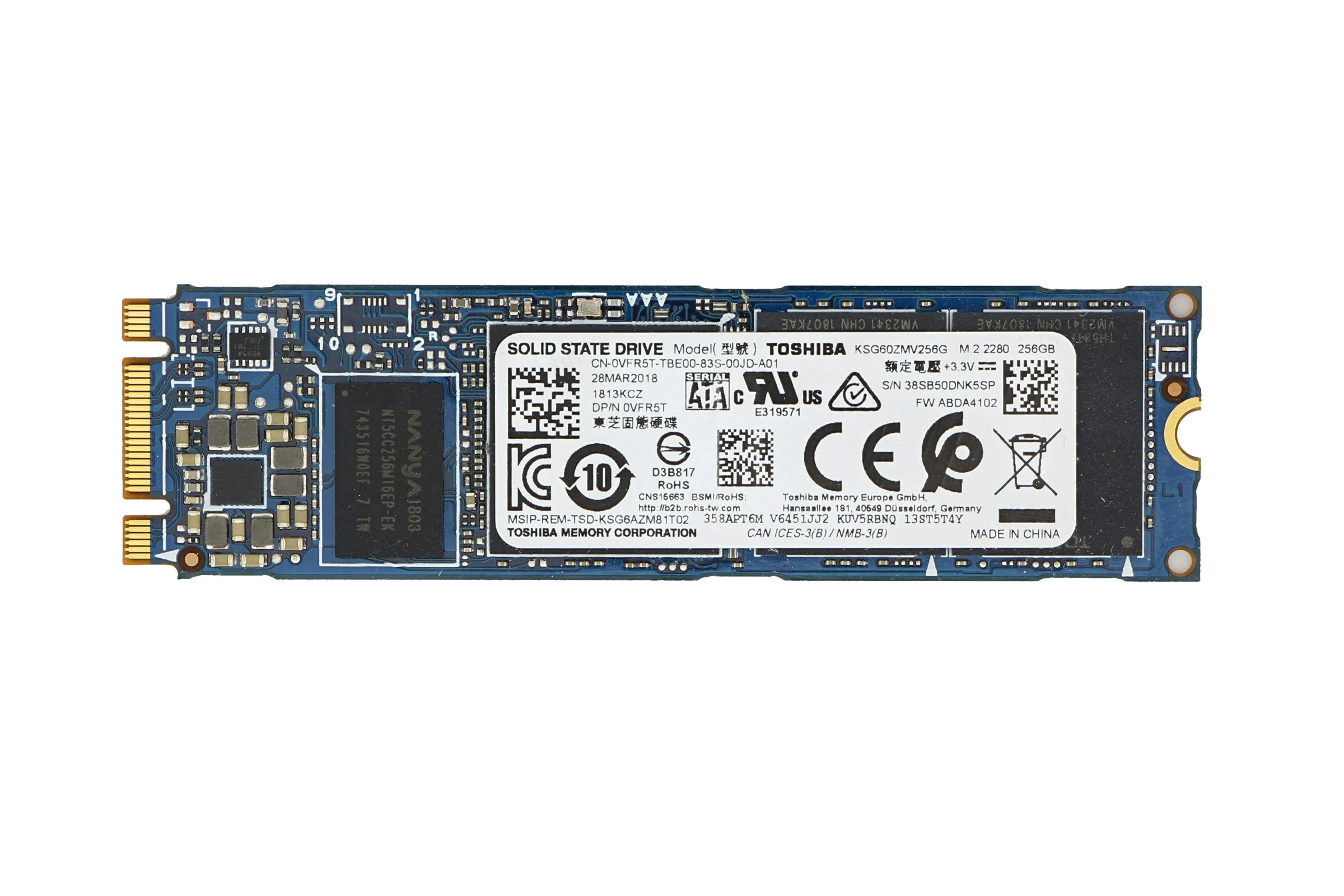 Dell VFR5T 256GB SATA 6Gb/s 2.5-Inch Solid State Drive