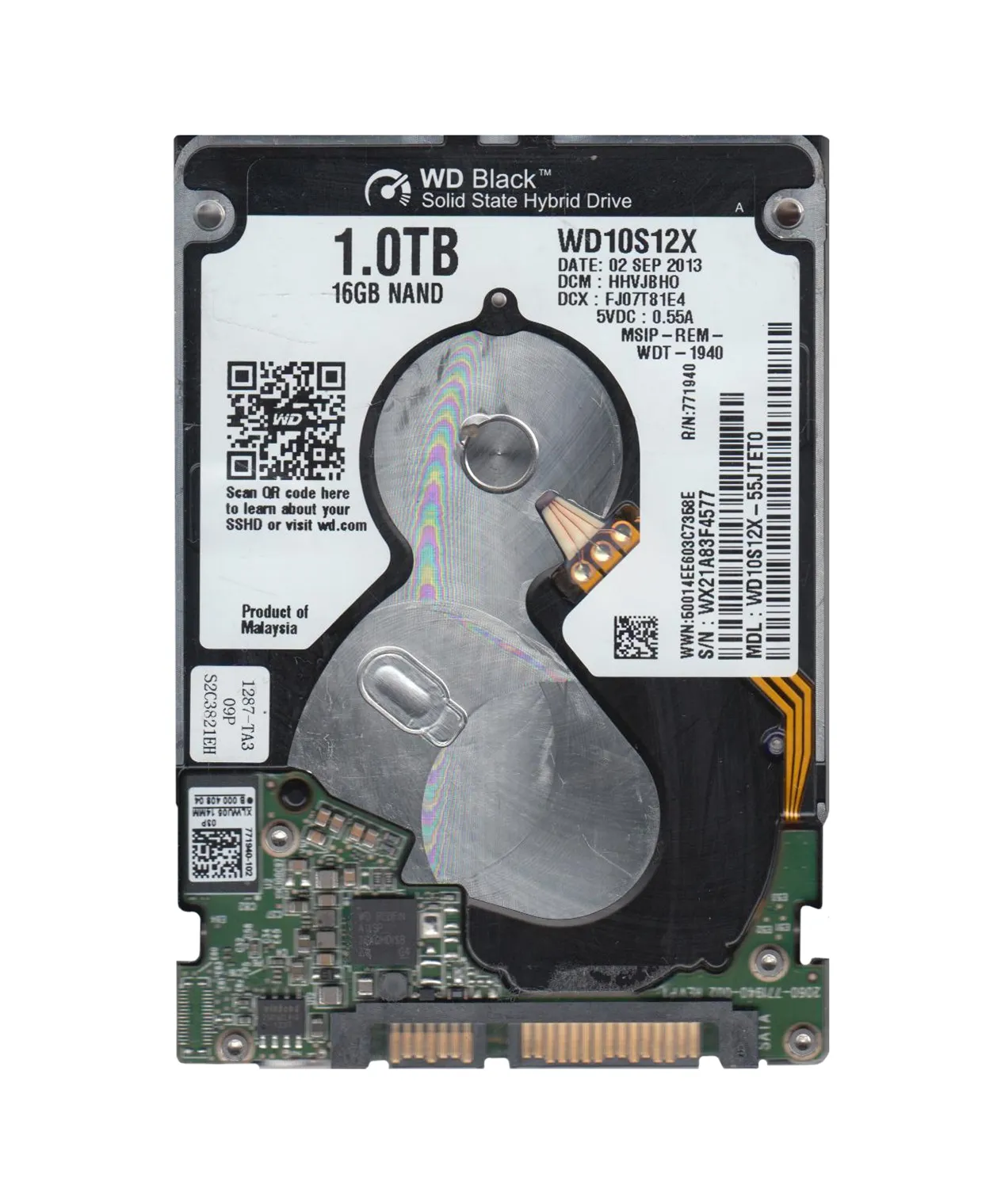Western WD10S12X Digital 1TB 6Gb/s SATA 5400 2.5-in 16MB Hard Drive