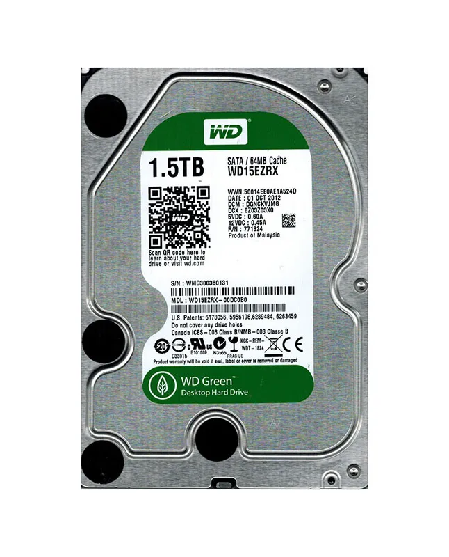 Western WD15EZRX Digital 1.5TB 6Gb/s SATA 5400 3.5-in 64MB Hard Drive