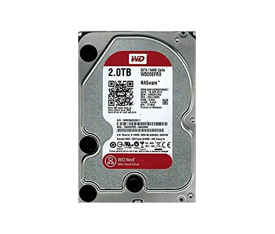 Western WD20EFRX Digital 2TB 6Gb/s SATA 5400 3.5-in 64MB Hard Drive