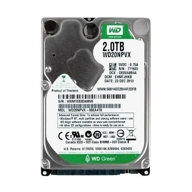 Western WD20NPVX Digital 2TB 6Gb/s SATA 5400 2.5-in 8MB Hard Drive